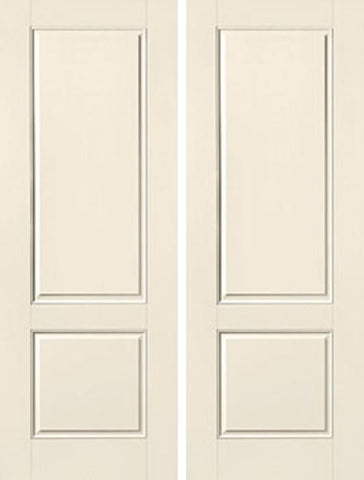 WDMA 64x96 Door (5ft4in by 8ft) Exterior Smooth 8ft 2 Panel Square Top Star Double Door 1