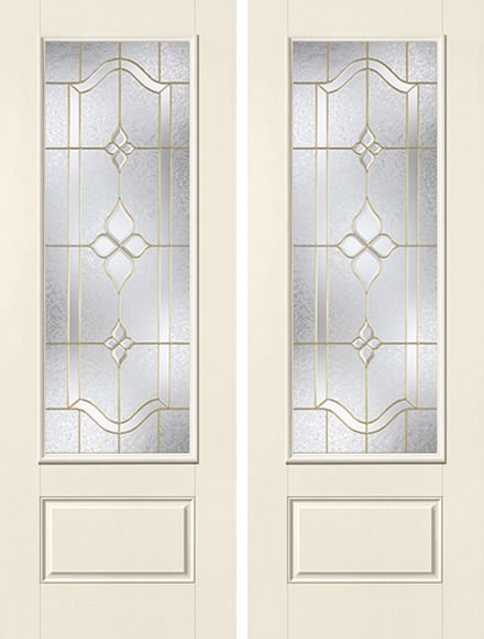 WDMA 68x96 Door (5ft8in by 8ft) Exterior Smooth Concorde 8ft 3/4 Lite 1 Panel Star Double Door 1