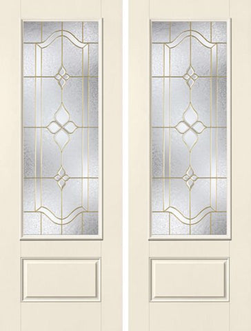 WDMA 68x96 Door (5ft8in by 8ft) Exterior Smooth Concorde 8ft 3/4 Lite 1 Panel Star Double Door 1