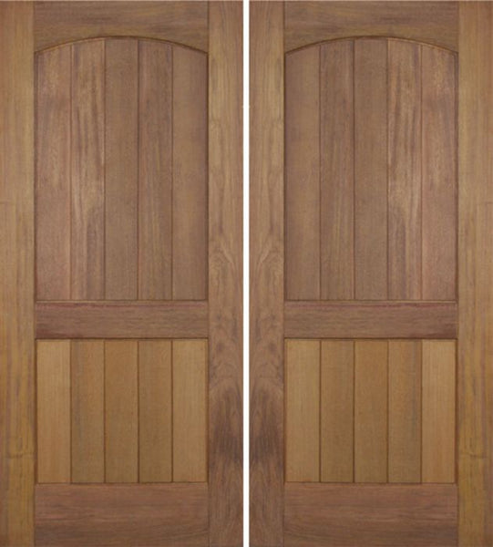 WDMA 72x96 Door (6ft by 8ft) Exterior Teak Mesa Rustic Double Door 1