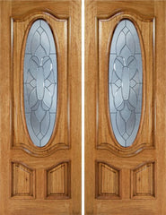 WDMA 72x96 Door (6ft by 8ft) Exterior Mahogany La Jolla Double Door w/ BO Glass - 8ft Tall 1