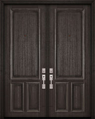 WDMA 72x96 Door (6ft by 8ft) Exterior Mahogany 36in x 96in Double 3 Panel Portobello Door 1