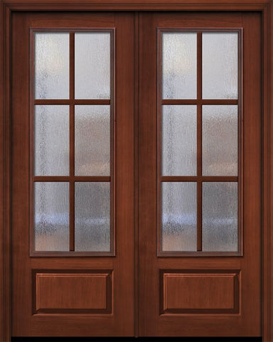 WDMA 72x96 Door (6ft by 8ft) Patio Cherry Pro 96in Double 6 Lite SDL 3/4 Lite Door 1