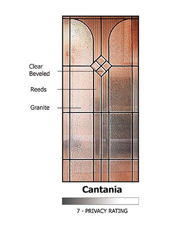 WDMA 72x96 Door (6ft by 8ft) Exterior Cherry Pro 96in Double 1 Panel 3/4 Lite Cantania Door 2