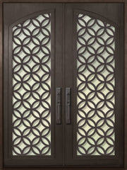 WDMA 72x96 Door (6ft by 8ft) Exterior 96in Eclectic Full Arch Lite Double Contemporary Entry Door 1