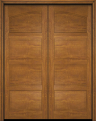 WDMA 84x80 Door (7ft by 6ft8in) Interior Swing Mahogany Arch Top 4 Panel Transitional Exterior or Double Door 2