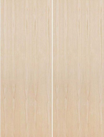 WDMA 96x80 Door (8ft by 6ft8in) Interior Barn Birch 80in Fire Rated Solid Particle Core Flush Double Door|1-3/4in Thick 1