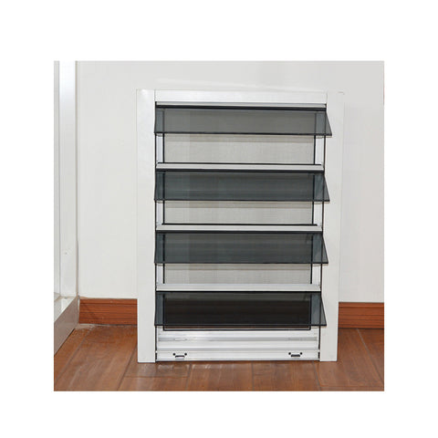 WDMA Aluminum Bathroom Louver Glass Shutter Window