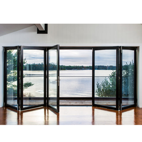 China WDMA folding storm door Aluminum Folding Doors 