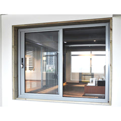 WDMA Aluminum Sliding Tempered Glass Window