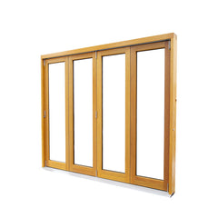 WDMA automatic wood sliding door Wooden doors 