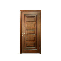 China WDMA Davao City Latest Design Teak Wood Front Flush Door Design