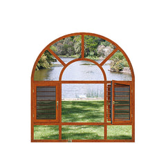 China WDMA Eu Market Passive House Use High Energy Saving Arched Casement Window On Sales