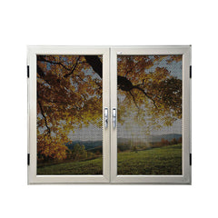 China WDMA European And America Standard White Aluminum Profile Solid Aluminum Wood Window Design