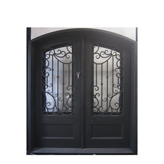 China WDMA wrought iron door double