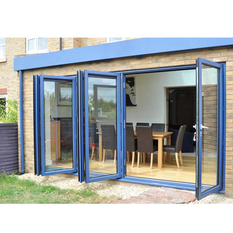 China WDMA bi-fold door Aluminum Folding Doors 