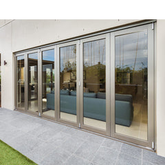 WDMA Hurricane Approve Outdoor Industrial Folding Glass Doors