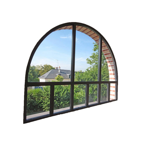 China WDMA beveled glass windows Aluminum Fixed Window 