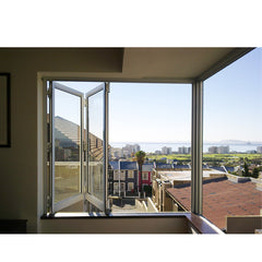 WDMA folding glass windows Aluminum Folding Window 