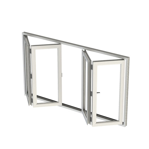 China WDMA folding glass windows Aluminum Folding Window 