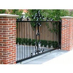 WDMA wrought iron sliding gate