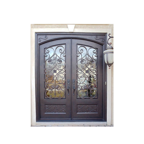 China WDMA iron door Steel Door Wrought Iron Door 