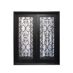 China WDMA antique wrought iron garden gate Steel Door Wrought Iron Door 