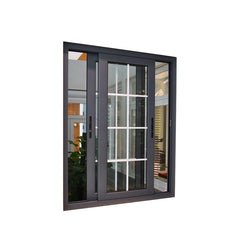 WDMA aluminium sliding window with iron grill Aluminum Sliding Window 