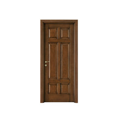 China WDMA flat teak wood main door designs Wooden doors 