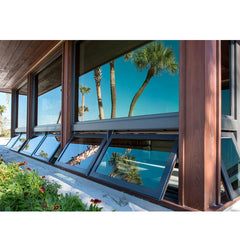 WDMA New Products Double Glass Aluminum Awning Windows