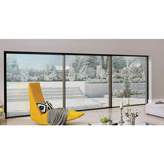 WDMA half glass aluminium door