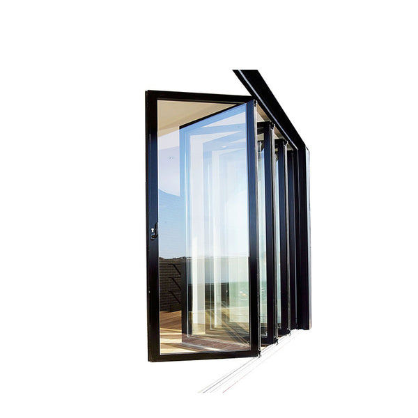 WDMA Puertana Manufacturer Cheap Price Comercial Aluminum Glass Sliding Folding Door Fitting With As 2047