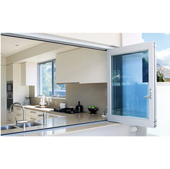 China WDMA retractable window Aluminum Folding Window 