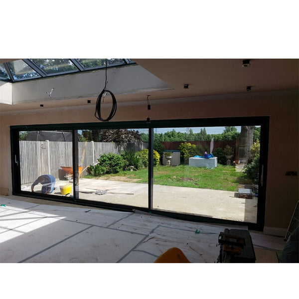 WDMA Sliding Open Style And Finished Surface Finishing Frameless Motorized And Electric Sliding Glass Door System