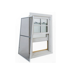 WDMA Two Panel Aluminium Top Hung Up And Down Double Hung Removable Sliding Windows For Balcony