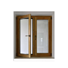 China WDMA Wholesale Glass Door Window Aluminium Clad Wooden Hinged Windows Factory