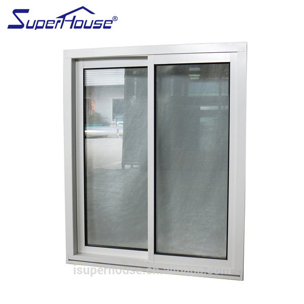 weather proof double glass standard size upvc sliding windows with America csa nfrc dade standard on China WDMA