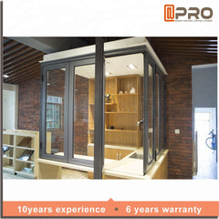 wholesale soundproof standard size glass profile aluminium bifold window and door windows and doors on China WDMA