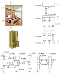 window and door frame 6063 brown anodized extruded aluminium on China WDMA